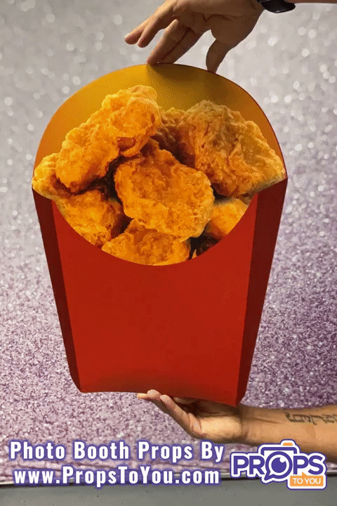 BIG Props: Fries/Chicken Nuggets Photo Booth Prop