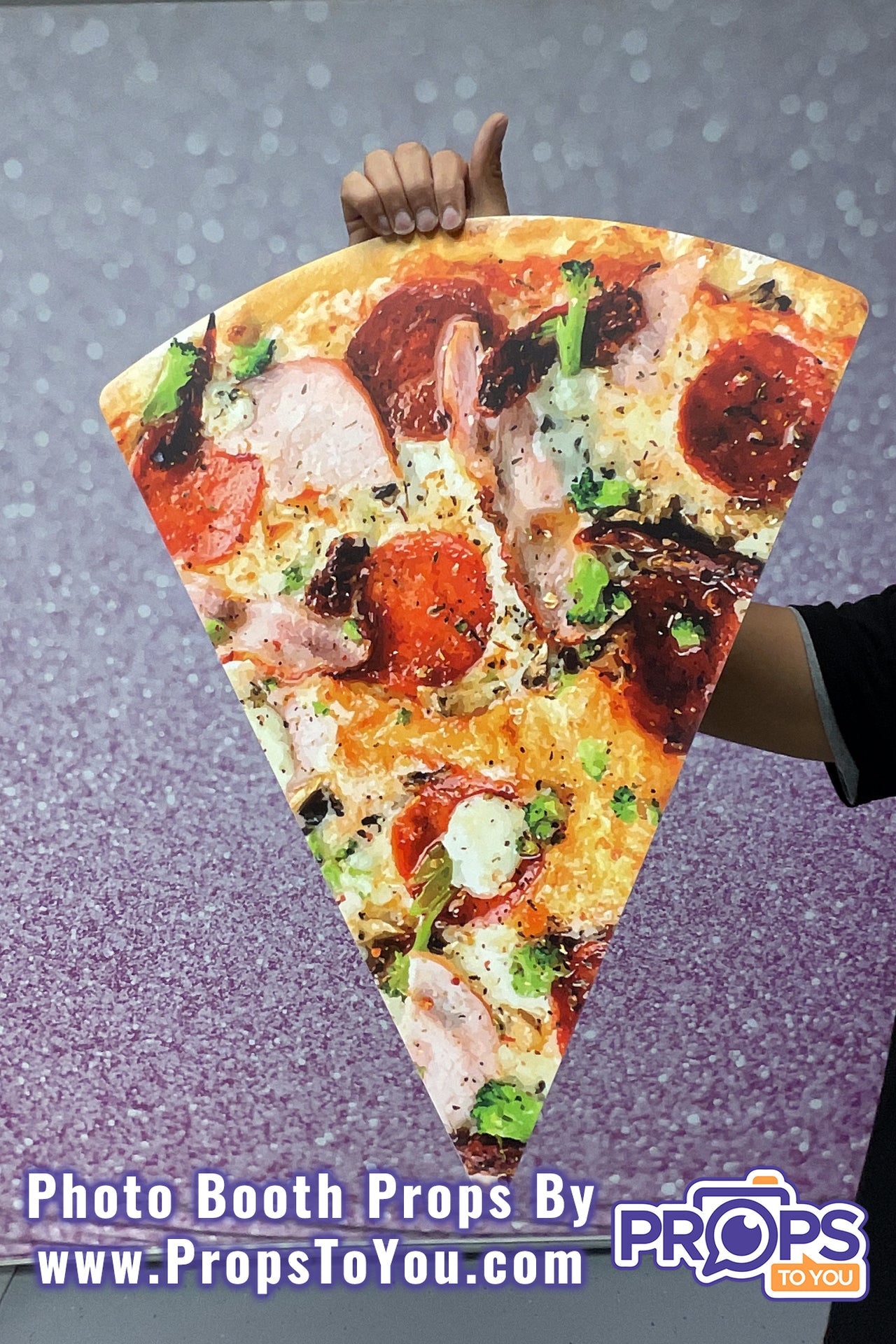BIG Props: Pepperoni/Vegetarian Pizza Slice Photo Booth Prop
