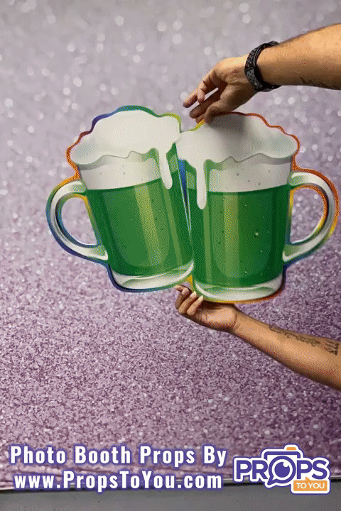 HUGE Props: Saint Patricks! Cheers Beer/Green Beer Photo Booth Prop