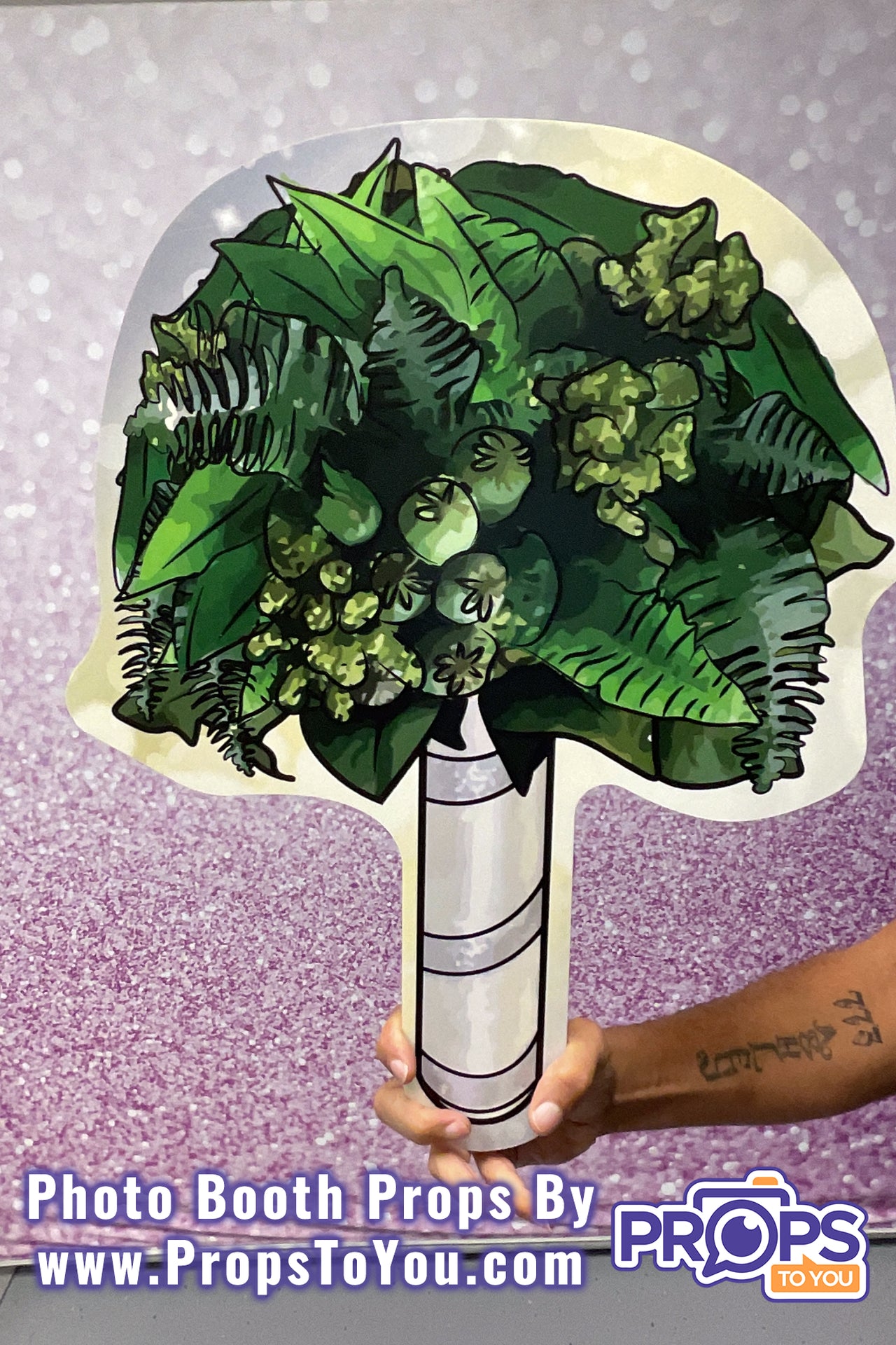 HUGE Props: All Greens/Multi Colored Succulent Bouquet Photo Booth Prop